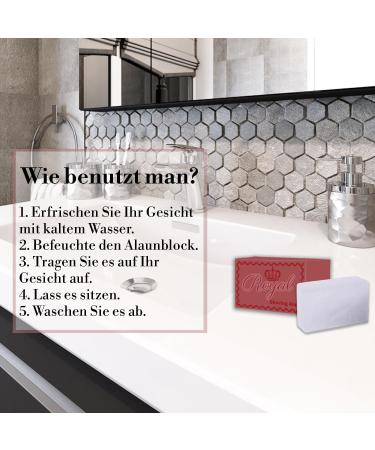 Royal Alum Stone Shaving - 100% Natural Odourless After Shave | Soothes Skin | 100g - Buy Online on GoSupps.com