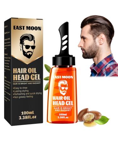 Men Hair Treatment Hair Styling Gel 2 in 1 Hair Wax Comb Hair Gel Strong Hold Hair Wax for Men - Perfect for Birthdays Graduation Ceremonies and Everyday Occasions-100 ml