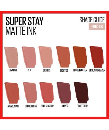 Maybelline SuperStay Matte Ink Un-nude Liquid Lipstick Fighter - 0.17 Fl Oz - Buy Online on GoSupps.com