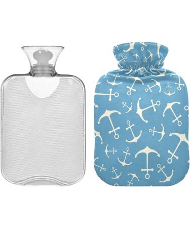 Naanle Ocean Sea Anchor Hot Water Bottle - 1L MITVATED Transparent for Bed & Hand/Foot Heat Pain Relief | Heat & Cold Therapy International Shipping - Buy Online on GoSupps.com