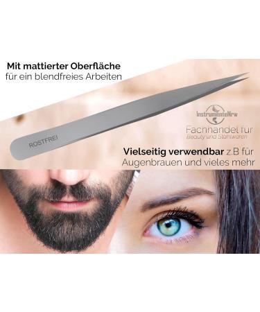Professional Eyebrow Tweezers Set - Slanted Pointed & Straight Tweezers with Case | Best for Precision Grooming & Hair Removal - Buy Online on GoSupps.com
