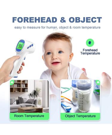 Touchless Forehead and Object Thermometer - Fast & Accurate Dual-Mode 2 in 1 - White - Buy Online on GoSupps.com