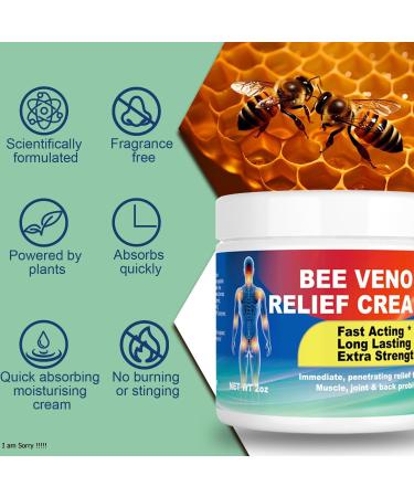Bee Venom Advanced Joint & Relief Cream Suitable for Back Neck Hands Foot Joints etc 4 Fl Oz (Pack of 1) - Buy Online on GoSupps.com