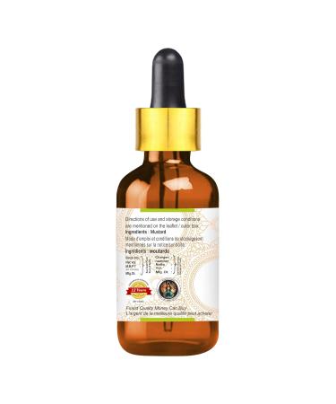 Greenwood Essential Natural Mustard Oil 30ml - Pure Cold-Pressed Brassica Juncea Therapeutic Oil with Glass Dropper - International Shipping Available - Buy Online on GoSupps.com