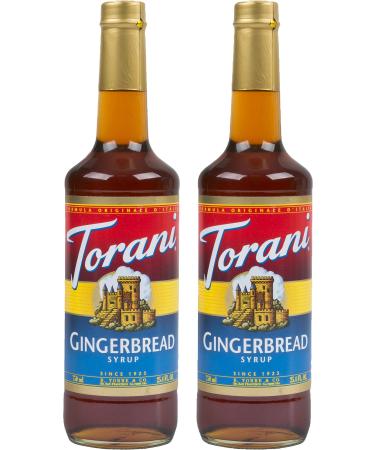 Torani Gingerbread Flavour Syrup 750ml bottle 2 Pack dark brown Gingerbread 750 ml (Pack of 2)