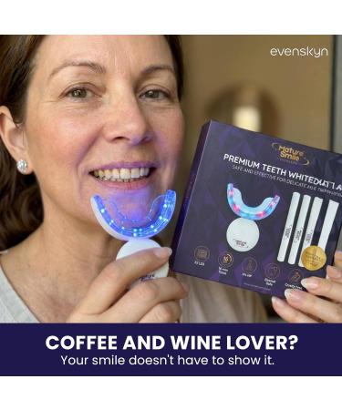 MatureSmile LED Teeth Whitening Kit with 4 Gel Pens (20 Applications) | Gentle Formula with Dual LED Light Mouthpiece | Comfortable Fit & Designed for Everyday Use at Home 4 Count (Pack of 1) - Buy Online on GoSupps.com