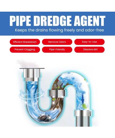Pipe Dredging Agent 200g Powerful Sink and Drain Cleaner Sewer Dredging Agent Sink Dredging Agent Multifunction Powerful Pipe Dredging Agent Powder for Kitchen Sewer Toilet Clogging Cleaner (1PC) - Buy Online on GoSupps.com