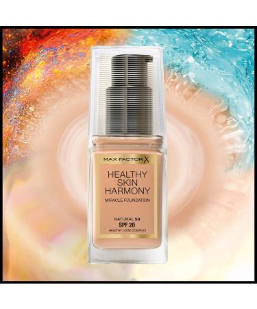  Max Factor Max Factor Healthy Skin Harmony - Warm Almond 45 Liquid Foundation - Liquid foundation for skin - For a perfect foundation - Skin hydrating - 1 x 30 ml - Buy Online on GoSupps.com