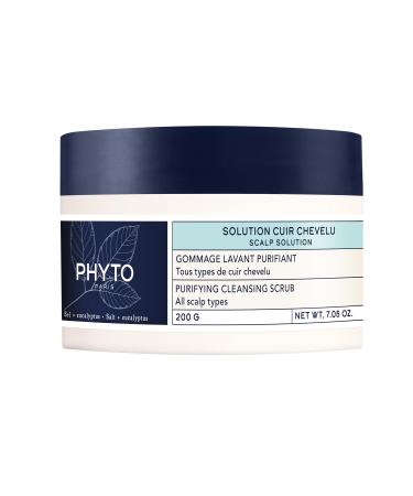 Phyto Paris - Solution Gommage Lavant Purifiant 200g Scrub Cuir Chevelu au sel marin et eucalyptus Purifie exfolie et r quilibre pour des cheveux l gers et brillants