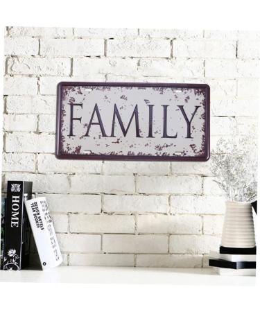 OUNONA Retro Decor Vintage Decor Iron Sign Painting Vintage Sign Wall Decor License Plate Metal Crafts - Buy Online on GoSupps.com