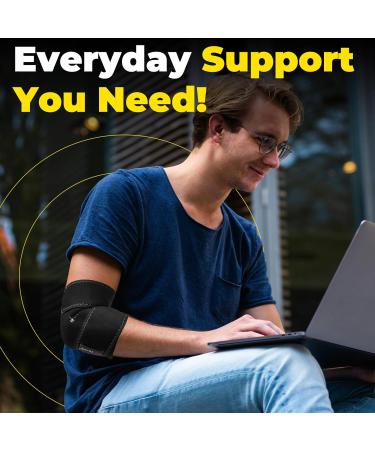 ZOYER Adjustable Elbow Brace for Tendonitis & Tennis Elbow Pain Relief & Sports Injury Recovery for Men & Women - Buy Online on GoSupps.com