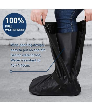 Waterproof Reflective Non-Slip Rain Boot Covers for Outdoor Activities - XL (1 Pair) - Buy Online on GoSupps.com