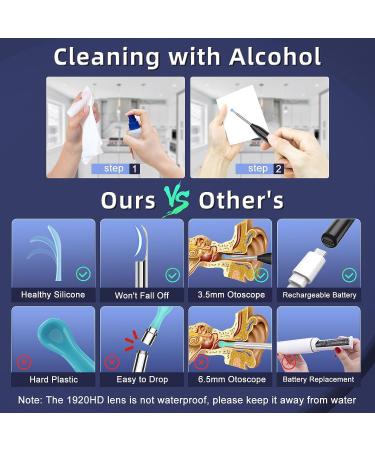 BAFOME Ear Wax Removal Kit with 6 Ear Picks and 1920P Camera - Ear Cleaning Tool for iPhone, iPad, Android - Wax Remover with Light - Buy Online on GoSupps.com