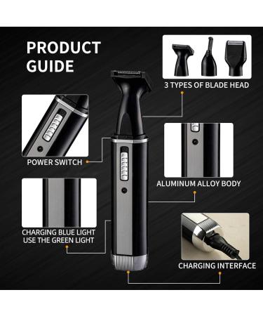 2024 Professional Rechargeable Nose Hair Trimmer for Men & Women - Painless Powerful Motor & Double Edged Blades - Buy Online on GoSupps.com
