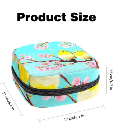 Shop Women's Band Storage Pocket - Travel Makeup Organizer with Sakura Cherry Blossom Design & Menstrual Cup Holder - Buy Online on GoSupps.com
