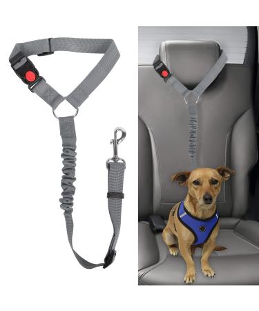 Beaface Headrest Dog Car Seat Belt Pet Car Seat Belt Lead Adjustable Elastic Car Harness Seat Belts for Dogs Cats Pets in Car Strong Nylon Bungee Buffer Dog Car Harnesses (Grey) - Buy Online on GoSupps.com
