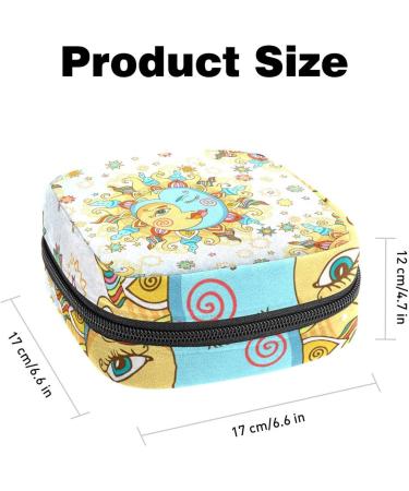 Buy Women's Bonds Storage Pocket Stillpad Waller - Abstract Art Sun Portable Period Kit Bag for Girls | International Shipping Available - Buy Online on GoSupps.com