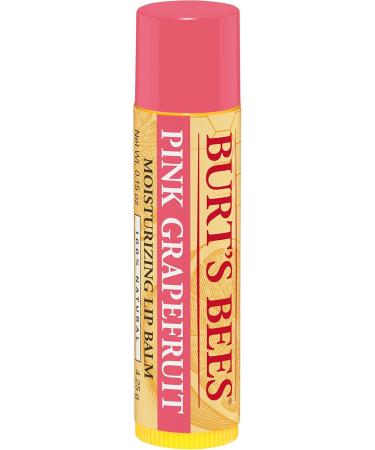 Burt's Bees Pink Grapefruit Moisturizing Lip Balm Blister 0.15 oz Vanilla 0.15 Ounces - Buy Online on GoSupps.com
