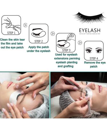 Premium Eye Pads for Eyelash Extensions - Aikvigss 50 Pairs Lint-Free Gel Patches (Peach) - Ideal for Lash Application - Buy Online on GoSupps.com