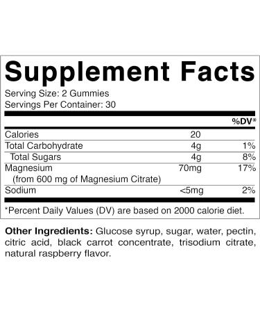 Magnesium & Apple Cider Vinegar Vegan Gummies - 60 Count - Buy Online on GoSupps.com