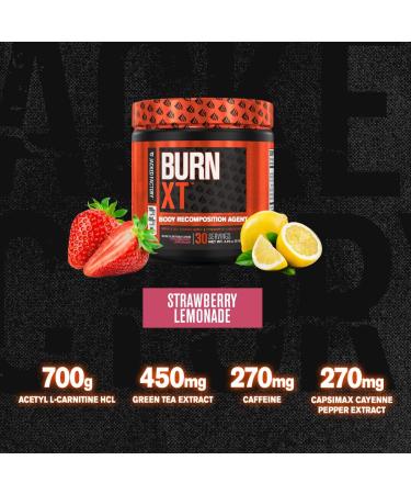 Burn-XT Thermogenic Fat Burner Powder - Pre Workout Energy Booster | Weight Loss Supplement with Appetite Suppressant - 30 Servings, Strawberry Lemonade Flavor - Buy Online on GoSupps.com