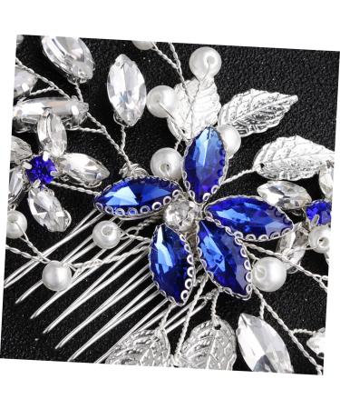 DOITOOL 1pc Bridal Hair Comb Hair Barrettes for Women Flower Hair Comb Combs for Women Crystal Hair Comb Pearl Wedding Comb Tiara Hair Comb for Bride Alloy Comb Simple Banquet Accessories - Buy Online on GoSupps.com