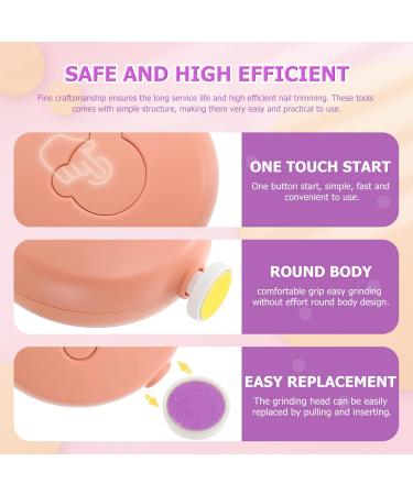 Hoement 1 Set Nail Grinder Safe Nail Trimming Tool Nail Polishing Accessory Safe Adults Nail Kit Electric Nail Trimmer Nail Trimmer Safe Polishing Kit Manicure Kit 7X7X3CM Orange - Buy Online on GoSupps.com