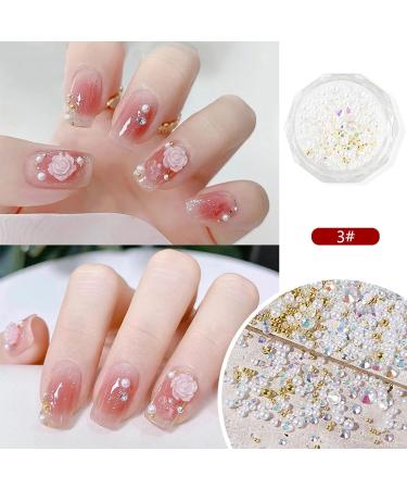 FEIlei Camellia Nail Jewelry Elegant Resin Flower Design DIY Nail Wedding Nail Charms - Buy Online on GoSupps.com