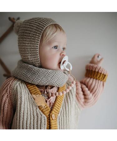 Buy 6-Piece Baby Pacifier Clip Set | Metal & Wood Safe Nuckel Clips for Teething Girls | Stylish Pacifier Chain Accessories - Buy Online on GoSupps.com