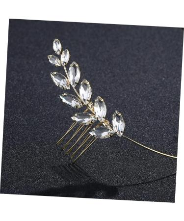 Angoily Flower Girl Hair Rhinestone Hair Accessories Bridal Headpiece Rhinestone Headpiece Bridal Headdress Hair Accessories for Girls Bridal Hair Accessories Bride Leaf Comb - Buy Online on GoSupps.com