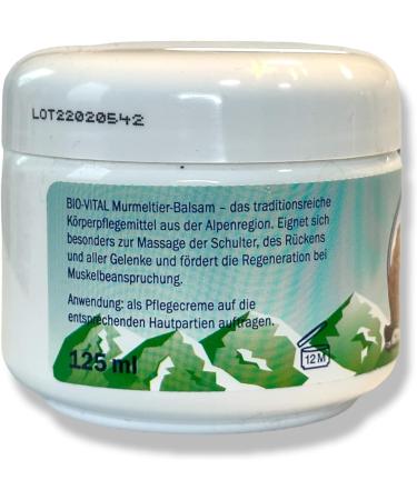 Lot de 2 x 125 ml de cr me de marmotte avec huile de marmotte pommade marmotte graisse de marmotte huile de massage huile de marmotte graisse cr me baume pour massage - Buy Online on GoSupps.com