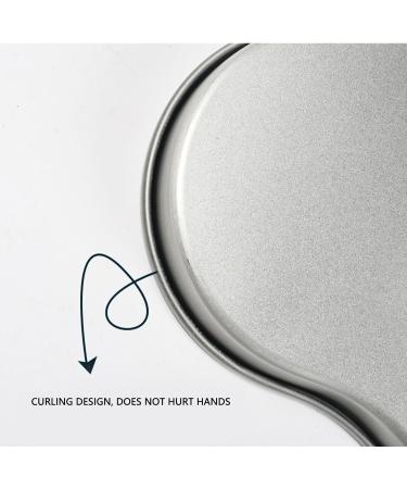 HUSHUI Stainless Steel Manicure Tray Oval Cosmetic Makeup Nail Art Jewelry Dish Desktop Decor Black Silver Champagne Gold - Buy Online on GoSupps.com