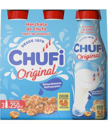 CHUFI - Horchata refreshing drink from Valencia 3x250 ml. - Buy Online on GoSupps.com