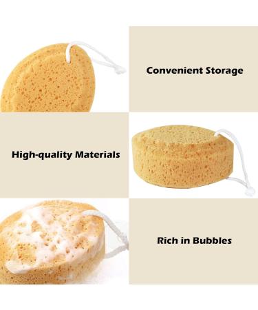 Soft Bathing Sponge Set 6 Gentle Foam Shower Sponges for Men Women & Kids Perfect Peeling Body Cleaning Accessories - Buy Online on GoSupps.com