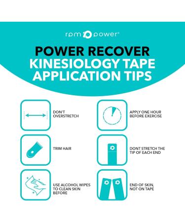 RPM Power Kinesiology Tape (5 Metres) - Latex-Free Water Resistant Sports Tape for Muscles & Joints - Red - Ideal for Muscle Aches & Rehabilitation - Buy Online on GoSupps.com