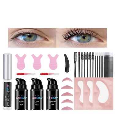 Libeauty Lash Lift Kit Eyelash Lift Kit Eyebrow Lamination 2 in 1 Salon Result Lasts 6 Weeks 10ml Large Capacity Eyelash Perming Kit with Tool for Salon & Home Use With Liquid Glue