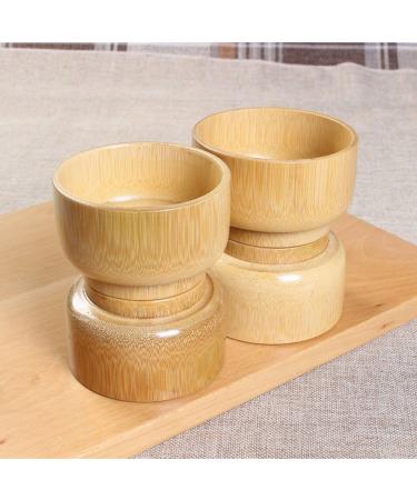 Buy SUPVOX Wooden Shaving Brush Set - Bamboo Shaving Cream Soap Cup & Facial Cleansing Container | International Shipping Available - Buy Online on GoSupps.com