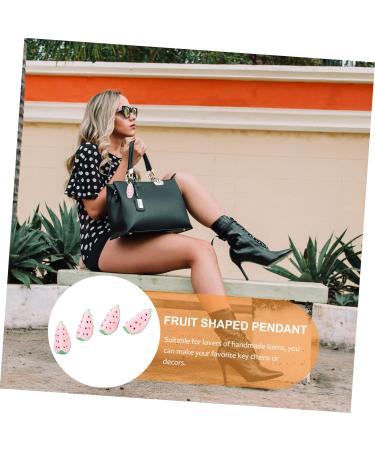 Toyvian 4pcs Key Chain Accessories Fruit Charm Pendant Avocado Charms Pineapple Enamel Charms Fruit Food Charms Fruit Dangle Charms Bag Purse Bling for Car Resin Craft Supplies Wallet 5X2.5CM Green - Buy Online on GoSupps.com