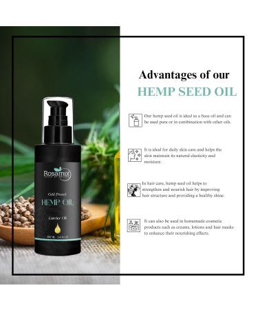 Premium Cold Pressed Hemp Oil for Skin & Hair Care | Natural Scalp & Body Massage | Eco-Friendly Cosmetics & Soap - Buy Online on GoSupps.com