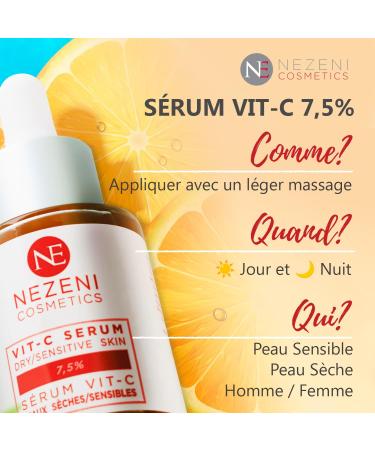 Face Serum 7.5% VITAMIN C with Hyaluronic Acid + Niacinamide 9 active ingredients LOW PRESERVATIVES 2 years of sealed shelf life - Buy Online on GoSupps.com