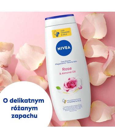 Nivea Care & Roses Care Shower Gel 500ml - Buy Online on GoSupps.com