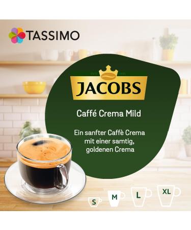 Buy Tassimo Jacobs Caff Crema Mild - 80 Coffee Capsules (5 Packs) | International Shipping Available - Buy Online on GoSupps.com
