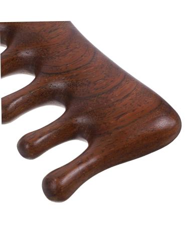 Premium Portable Sandalwood Comb - Wooden Ridge Scalp Massager for Women's Hair Care - Buy Online on GoSupps.com