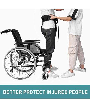 ZZBB Standing Aids Patient Transfer Sling Elderly Gait Belt with Handles and Leg Loops Quick Release Buckle for Elderly and Patient Care - Buy Online on GoSupps.com