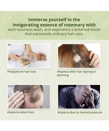 Hair Growth Shampoo | Anti-Hair Loss Solution for Men & Women | Rosemary Mint & Tea Tree Oil | 11.8 fl. oz - Buy Online on GoSupps.com