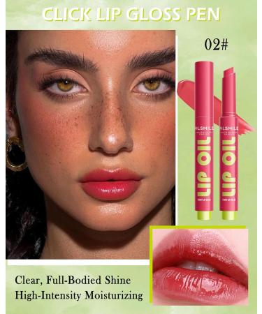  Lestpola Nourishing lipstick supple and hydrated lips Fat Lip Oil Slick Click for maximum colour care and hydration long-lasting lip balm with a non-adhesive and complete finish  - Buy Online on GoSupps.com