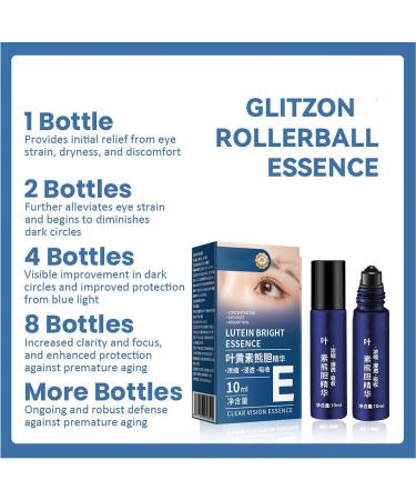 Glitzon Lutein Rollerball Essence - Digital Eye Load Defense | Eye Care Essence Set (3 Pieces) | Lute Bright Formula - Buy Online on GoSupps.com