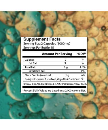 3% Ultimate Thymoquinone Turkish Black Seed Oil Capsules - 90 Days Supply | Immune Support, Joint Health, Hair Growth, Skin - Nigella Sativa Pills - Buy Online on GoSupps.com