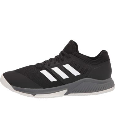 adidas Men's Court Team Bounce Volleyball Shoe 8.5 - Black/White/Grey - Buy Online on GoSupps.com