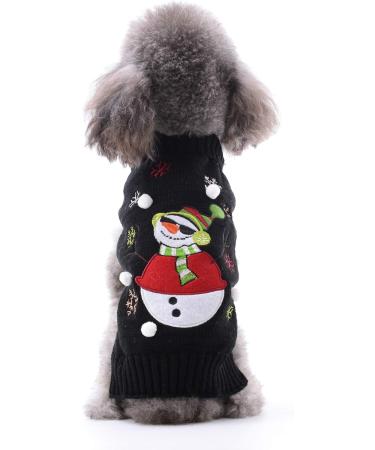 Buy Hrttsy Christmas Dog Sweater | Winter Warm Pet Coat for Small & Large Dogs | Cute Snowman Design - Buy Online on GoSupps.com